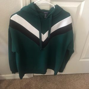 Green hoodie